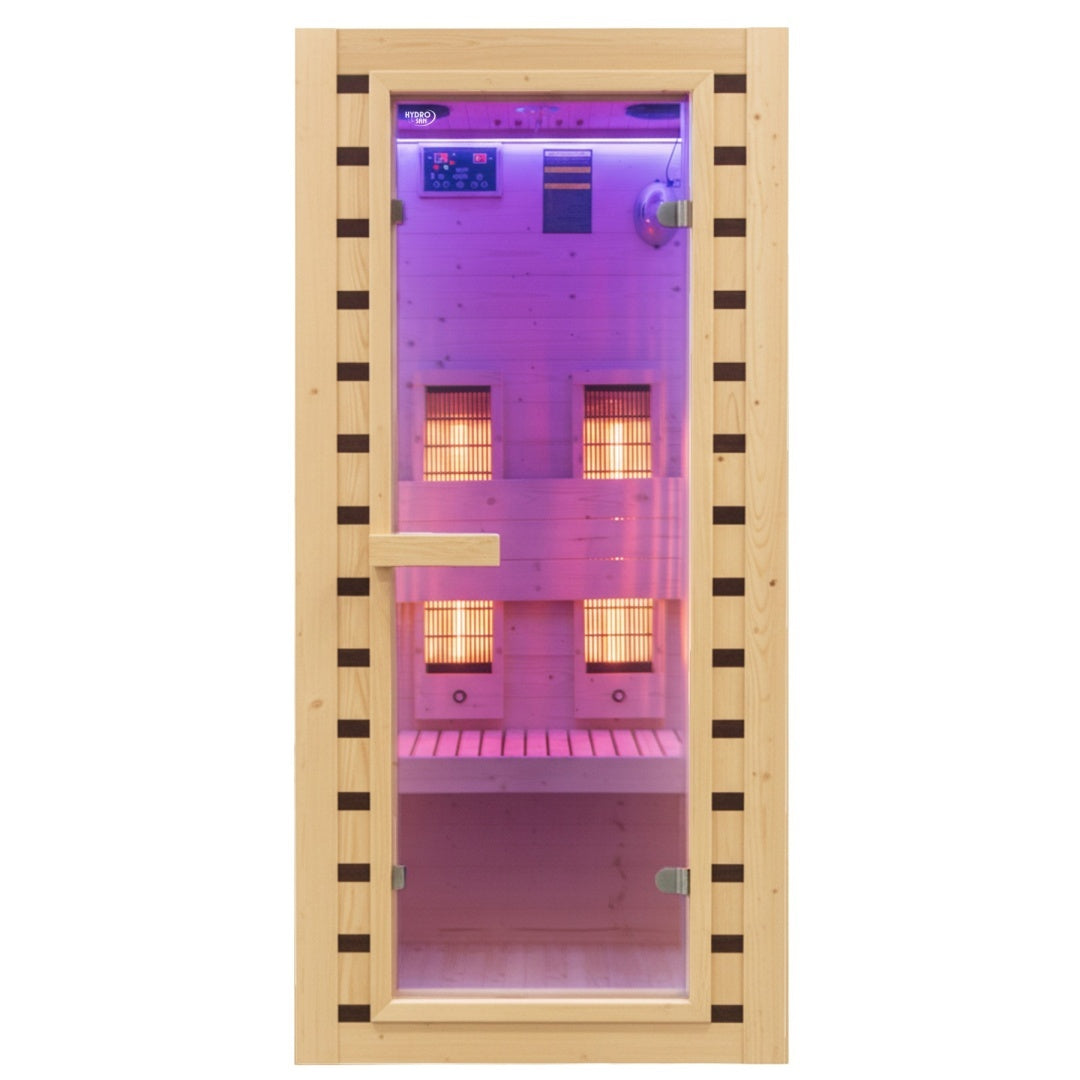 Hydrosan Infrarot-Heimsauna mit niedriger Temperatur, Tromsø1, 1-2 Personen, 90x90 cm, 230 V