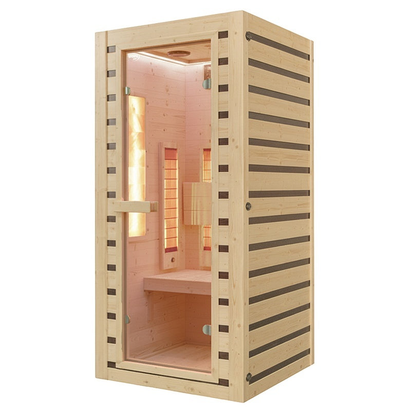 Hydrosan Infrarot-Heimsauna mit niedriger Temperatur, Tromsø1, 1-2 Personen, 90x90 cm, 230 V