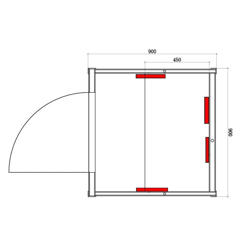Hydrosan Infrarot-Heimsauna mit niedriger Temperatur, Tromsø1, 1-2 Personen, 90x90 cm, 230 V