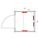 Hydrosan Infrarot-Heimsauna mit niedriger Temperatur, Tromsø1, 1-2 Personen, 90x90 cm, 230 V