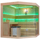 Mazur MUE-1242 Trockensauna mit HARVIA 6kW Heizgerät 200x200x210cm