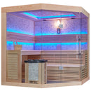 Mazur MUE-1242 Trockensauna mit HARVIA 6kW Heizgerät 200x200x210cm
