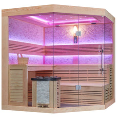 Mazur MUE-1242 Trockensauna mit HARVIA 6kW Heizgerät 200x200x210cm – Vorschau 3