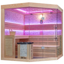 Mazur MUE-1242 Trockensauna mit HARVIA 6kW Heizgerät 200x200x210cm