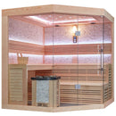 Mazur MUE-1242 Trockensauna mit HARVIA 6kW Heizgerät 200x200x210cm