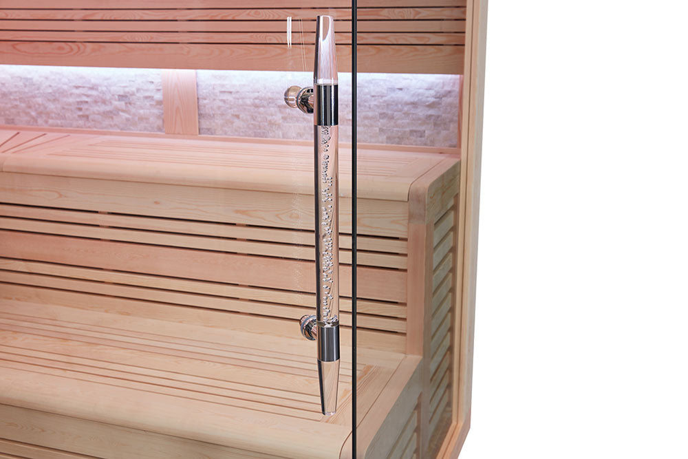 Mazur MUE-1242 Trockensauna mit HARVIA 6kW Heizgerät 200x200x210cm