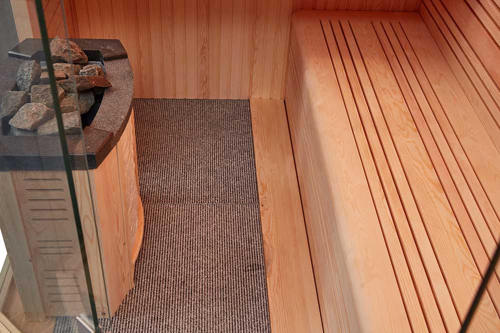 Mazur MUE-1242 Trockensauna mit HARVIA 6kW Heizgerät 200x200x210cm