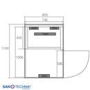 Sanotechnik NORDISK 1 Infrarotkabine für 1 Person 80x110x190 cm