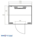 Sanotechnik NORDISK 2 Infrarotkabine für 2 Personen 125x100x190 cm