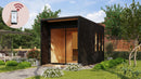 Karibu Gartensauna "Saunahaus Miramar" 5 Personen 9 kW Ofen (finnisch) + Steuergerät HUUM WIFI