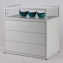 Form Department SMART.S8 – Thekenvitrine mit Schubladen-Unterschrank