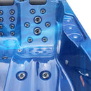 Sanotechnik - MODENA OUTDOOR WHIRLPOOL marbre bleu avec couvercle 205x130x70 cm