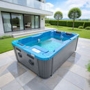 Sanotechnik - MODENA OUTDOOR WHIRLPOOL marbre bleu avec couvercle 205x130x70 cm