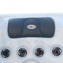 Sanotechnik - OASIS OUTDOOR WHIRLPOOL white marble inkl. Abdeckung und Stiege 208x175x90 cm