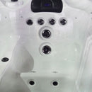 Sanotechnik - OASIS OUTDOOR WHIRLPOOL white marble inkl. Abdeckung und Stiege 208x175x90 cm