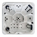 Sanotechnik - OASIS MAXI OUTDOOR WHIRLPOOL white marble inkl. Abdeckung und Stiege 210x210x95 cm