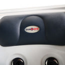 Sanotechnik - OASIS MAXI OUTDOOR WHIRLPOOL white marble inkl. Abdeckung und Stiege 210x210x95 cm