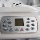 Sanotechnik - OASIS MAXI OUTDOOR WHIRLPOOL white marble inkl. Abdeckung und Stiege 210x210x95 cm