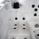 Sanotechnik - OASIS MAXI OUTDOOR WHIRLPOOL white marble inkl. Abdeckung und Stiege 210x210x95 cm