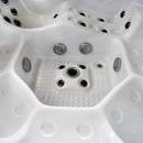 Sanotechnik - OASIS MAXI OUTDOOR WHIRLPOOL white marble inkl. Abdeckung und Stiege 210x210x95 cm