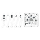 Sanotechnik - PALMA OUTDOOR WHIRLPOOL blue marble inkl. Abdeckung und Stiege 190x190x86 cm