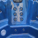 Sanotechnik - PALMA OUTDOOR WHIRLPOOL blue marble inkl. Abdeckung und Stiege 190x190x86 cm