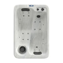 Sanotechnik - SPLIT OUTDOOR WHIRLPOOL white marble inkl. Abdeckung 175x115x70 cm