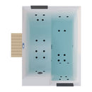 Sanotechnik - ZADAR OUTDOOR WHIRLPOOL white inkl. Abdeckung und Stiege 190x140x70 cm