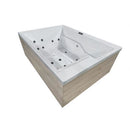 Sanotechnik - ZADAR OUTDOOR WHIRLPOOL white inkl. Abdeckung und Stiege 190x140x70 cm