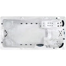 Sanotechnik - MENORCA SWIMM WHIRLPOOL white marble inkl. Abdeckung und Stiege 450x228x131 cm