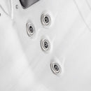 Sanotechnik - TAHITI OUTDOOR WHIRLPOOL white marble inkl. Abdeckung und Stiege 200x200x88 cm