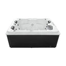 Sanotechnik - DIABLO OUTDOOR WHIRLPOOL white marble inkl. Abdeckung und Stiege 210x160x80 cm