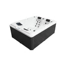 Sanotechnik - DIABLO OUTDOOR WHIRLPOOL white marble inkl. Abdeckung und Stiege 210x160x80 cm