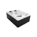 Sanotechnik - DIABLO OUTDOOR WHIRLPOOL white marble inkl. Abdeckung und Stiege 210x160x80 cm