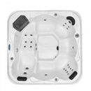 Sanotechnik - TIROL OUTDOOR WHIRLPOOL white marble inkl. Abdeckung und Stiege 210x210x80 cm