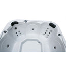 Sanotechnik - TIROL OUTDOOR WHIRLPOOL white marble inkl. Abdeckung und Stiege 210x210x80 cm