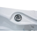 Sanotechnik - TIROL OUTDOOR WHIRLPOOL white marble inkl. Abdeckung und Stiege 210x210x80 cm