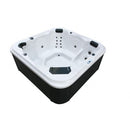 Sanotechnik - TIROL OUTDOOR WHIRLPOOL white marble inkl. Abdeckung und Stiege 210x210x80 cm