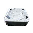 Sanotechnik - TIROL OUTDOOR WHIRLPOOL white marble inkl. Abdeckung und Stiege 210x210x80 cm