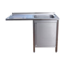 Spülzentrum 1200 x 600 x 850 mm 1 Becken rechts   600 mm Tiefe