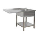 Spülzentrum 1200 x 00 x 850 mm 1 Becken rechts, mit Grundboden      700 mm Tiefe