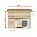 Fjordholz Barrel Sauna Model Quadro 170 cm