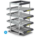Fami Dynamische Kanban-Regale mit Rollen – FIFO ST1101