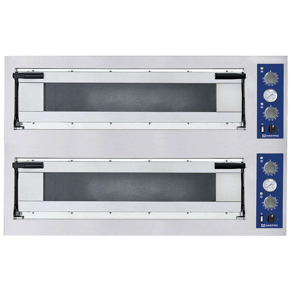 Virtus & Mastro electric pizza oven for 9+9 pizzas ø 35 cm, mechanical operation