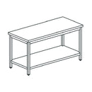 Virtus & Mastro Arbeitstisch mit Zwischenboden, ohne Aufkantung, 1800x800 mm