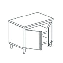 Armoire de travail Virtus & Mastro Neutral à 2 portes battantes, sans crédence, 800 x 600 mm