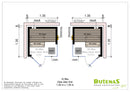 Butenas LauraLine® Innensauna Design MIA Glas über Eck