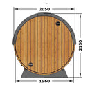 Fjordholz Barrel Sauna Model 250 Thermo