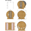 Fjordholz Fass-Sauna Modell Ergonomic 180