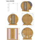 Fjordholz Barrel Sauna Ergonomic 220 Model